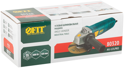 Шлифмашина угловая  900 Вт; 3000-12000 об/мин; КлК 125 мм; мал.; регулир. оборотов, короб FIT, 80320