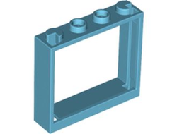 Window 1 x 4 x 3 - No Shutter Tabs, Medium Azure (60594 / 6343600)