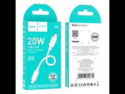 HOCO X96 IOS/TYPE-C 27W 0.25M BLACK (Кабель)
