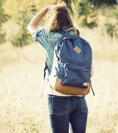 Рюкзак Herschel Heritage Navy/Tan Synthetic Leather
