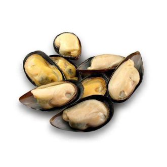 Мидии на половинке ракушки 30/40 Premium mussels. Упаковка 1 кг