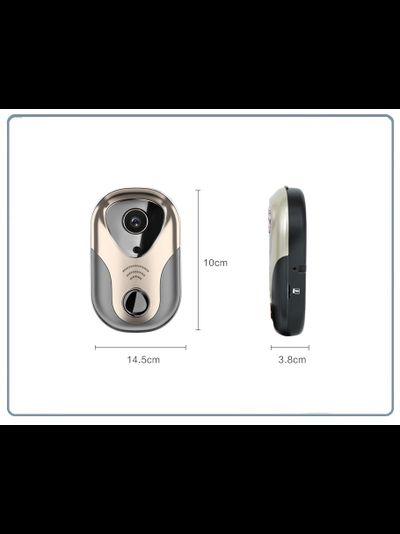 DE-WL1-NJ WiFi/LAN вызывная панель видеодомофона в помещение, интерком связь с активным подавлением шума, открытие замка через мобильное приложение с DVR, HD (163eye)