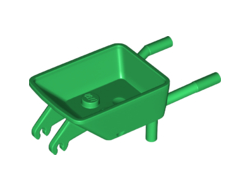 Minifigure, Utensil Wheelbarrow Frame, Green (98288 / 6345794)
