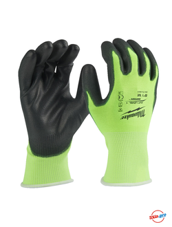 Перчатки сигнальные с сопротивлением порезам Milwaukee ур.1
