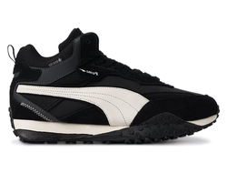 Кроссовки зимние Puma Blktop Rider Mid Black White