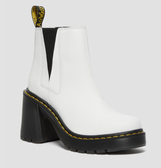 Челси Dr. Martens 2976 Spence Leather White белые женские