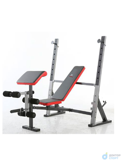 Скамья со стойками под штангу DFC D1066