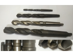 Сверла по металлу с коническим и цилиндрическим хвостовиком
