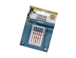 Иглы для бытовых швейных машин "ORGAN" для джинсы 5шт. в пенале №110