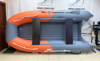 Моторная лодка GLADIATOR E380S оранжево-темносерый