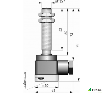 Датчик индуктивный бесконтактный И01-NO-DC-K (Л63)