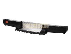 Задний силовой бампер серии Трофи на лифтованную УАЗ Буханка 2989, 3741, 3909, 2206, 3962, 3303, 39094 1965- (03.102.21)