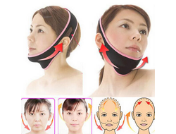 Маска-бандаж для коррекции овала лица: подтяжки щек, устранения двойного подбородка.