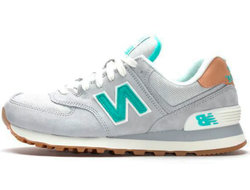 New Balance 574 Grey Mint Brown мужские