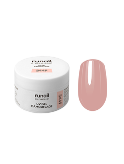 Камуфлирующий УФ-гель RuNail №3449 (цвет: чайная роза),15 г