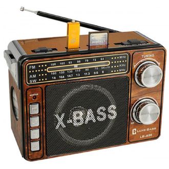 Радиоприемник LB-A66 , Luxe Bass+USB+SD+фонарик+аккумулятор