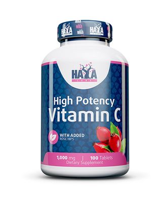 High Potency Vitamin C 1,000mg with Rose Hips 100 Caps.