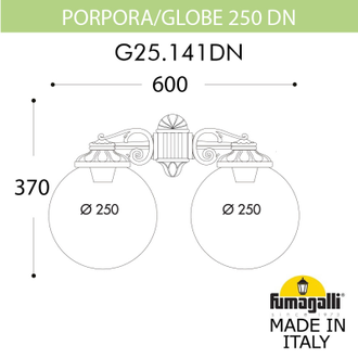 Светильник настенный Fumagalli PORPORA/G250 G25.141.000