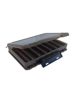 Коробка двухсторонняя 27х19х5см (14отделений), размер XL/ цвет серый