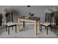 Стол обеденный Промо Тип 2 Дуб Крафт Золотой/Ателье темное