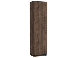 Гостиная NATURE (НАТУРА) - NATURE 8 Шкаф для одежды и белья Дуб Апрель Темный-Черный