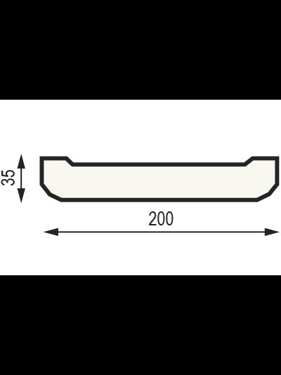 Декоративная доска из полиуретана Country Decor (WOOD LOOK) Д20 (200х35) венге