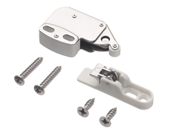 Фиксатор самооткрывающийся с защелкой, белый AM-ZAT-A1-10