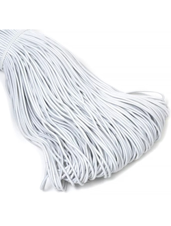 Резинка шляпная, 2,5 мм цвет белый