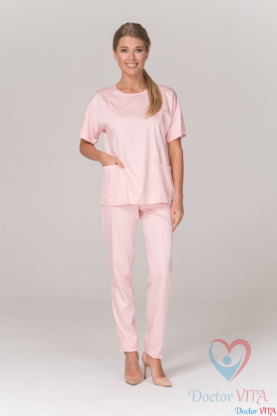 БЛУЗА МЕДИЦИНСКАЯ DR.SUPER "Sky" розовая