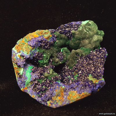 Азурит и Малахит. 54*45*29мм.