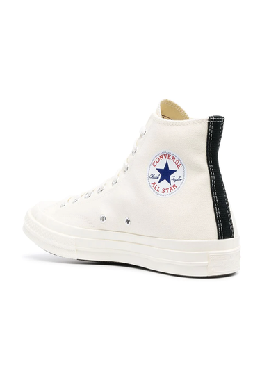 Converse Comme Des Garcons Play с сердечком белые высокие