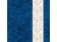 Салфетки бумажные Классика 33x33 3 слоя, Серебряная полоса, синий фон