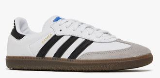 Adidas Samba Vegan White Black (Экокожа) сбоку