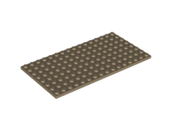 Plate 8 x 16, Dark Tan (92438 / 4624163)