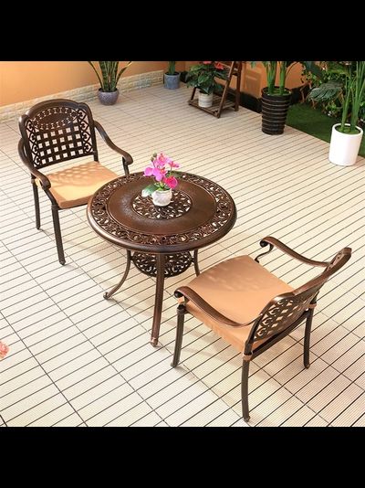 кофейный комплект мебели из литого алюминия Geneva