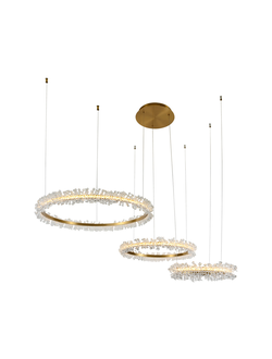 08246 36 PA Подвес диммируемый Лаура латунь Led 110W (4000K) с пультом ДУ