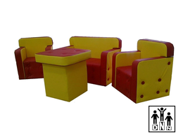 Детская игровая мебель "Комфорт" красный / желтый