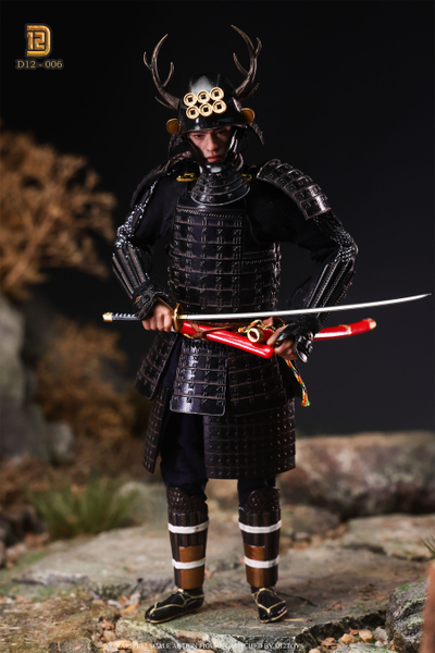 ПРЕДЗАКАЗ - Самурай Санада Юкимура (в черном) - Коллекционная фигурка 1/12  The Greatest Warrior of Japan Black Standard (D12006) - D12TOYS ?ЦЕНА: 12900 РУБ.?