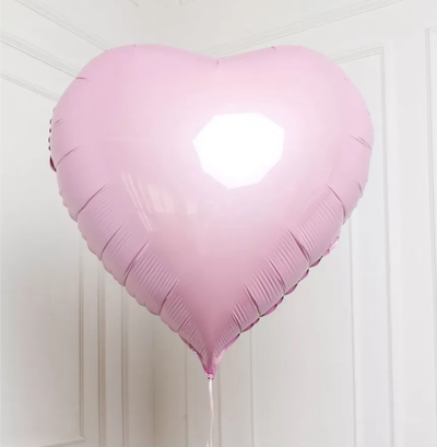 Сердце нежно-розовое (размер 76 см)