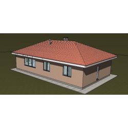 Одноэтажный дом с тремя спальнями 105м² (S82)