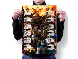 Календарь настенный Мортал Комбат, Mortal Kombat №26