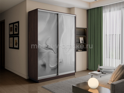 Шкаф-купе Дуо-Фото (Шелк) 1200*450*2200