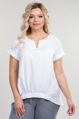 Стильная блуза НВ 1261 белый