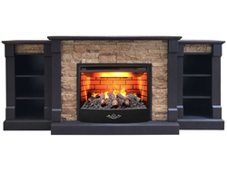 Электрокамин Моника LUX BL M4 с очагом 3D FireStar 25.5