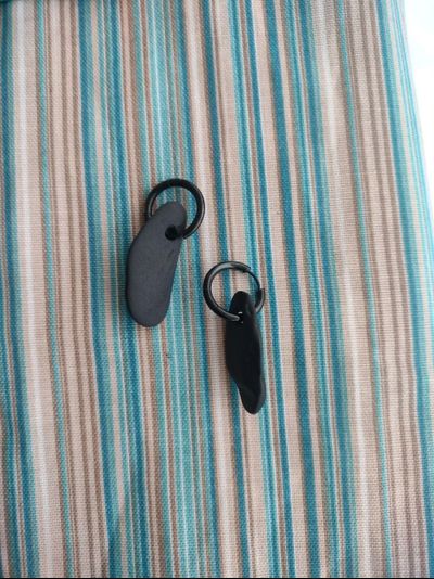 Серьги &quot;Щельга&quot;  (из шунгитовой гальки)