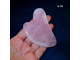 Розовый кварц (скребок ГУАША) для массажа №3-16: сердце 82*52*7мм