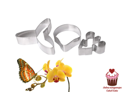 Набор каттеров для цветов Орхидея, 3 шт.