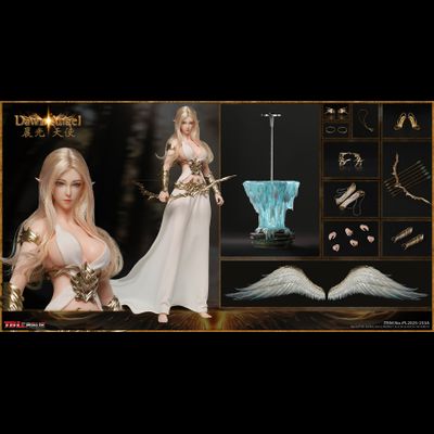 ПРЕДЗАКАЗ - Светлая эльфийка-ангел - Коллекционная фигурка 1/6 Dawn Angel (White) (PL2025-233A) - TBLeague ?ЦЕНА: 25700 РУБ.?