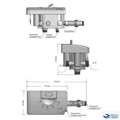 Клапан управления умягчением по расходу TMF88A(Twin)
