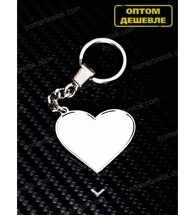 ЗАГОТОВКА С БОРТИКАМИ, «СЕРДЦЕ» СЕРЕБРО (усиленное крепление)